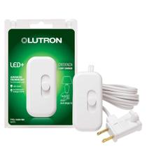 Interruptor de intensidade de lâmpada Lutron Credenza LED+ 100W Plug-In Branco Interruptor de intensidade de lâmpada Lutron Credenza LED+ 100W Plug-In Branco