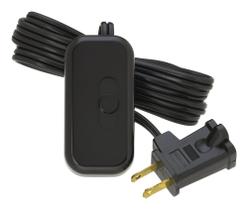 Interruptor de intensidade de lâmpada Lutron Credenza LED+ 100W Plug-In Preto