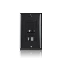 Interruptor de intensidade embutido na parede ECOELER preto 300W LED 600W incandescente Interruptor de intensidade embutido na parede ECOELER preto 300W LED 600W incandescente