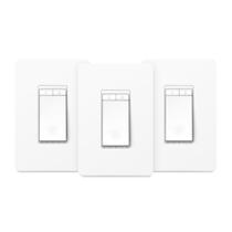 Interruptor de intensidade inteligente Kasa HS220P3 de pólo único, pacote com 3 Interruptor de intensidade inteligente Kasa HS220P3 de pólo único, pacote com 3