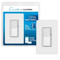 Interruptor de intensidade inteligente Lutron Diva DVRFW-6L-WH-A para Caséta Interruptor de intensidade inteligente Lutron Diva DVRFW-6L-WH-A para Caséta