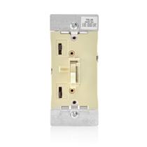 Interruptor de intensidade Leviton TSL06-1LI Toggle Slide LED 300W Ivory Interruptor de intensidade Leviton TSL06-1LI Toggle Slide LED 300W Ivory