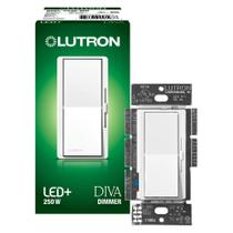 Interruptor de intensidade Lutron Diva LED+ para lâmpadas reguláveis 150W Interruptor de intensidade Lutron Diva LED+ para lâmpadas reguláveis 150W