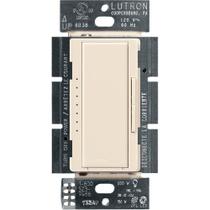 Interruptor de intensidade Lutron Maestro LED+ 150W, luz unipolar, amêndoa