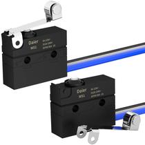 Interruptor De Limite Micro À Prova d'Água 6A 12V DC 2PCS Pré-Cabeado SPDT 3 PIN Com Alavanca Interruptor De Limite Micro À Prova d'Água 6A 12V DC 2PCS Pré-Cabeado SPDT 3 PIN Com Alavanca