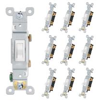 Interruptor de luz alternativo ThunderWay Quiet 15A 120V AC, pacote com 10