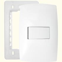 Interruptor de Luz Branco 1 Tecla Simples Horizontal HOME