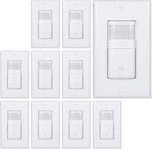 Interruptor de luz com sensor de movimento EverElectrix, pacote com 10 unidades internas Interruptor de luz com sensor de movimento EverElectrix, pacote com 10 unidades internas