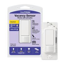 Interruptor de luz com sensor de movimento Lutron Maestro Vacancy branco