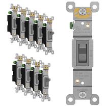 Interruptor de luz de alternância ENERLITES 88115-GR-10PCS 15A 120-277V Interruptor de luz de alternância ENERLITES 88115-GR-10PCS 15A 120-277V