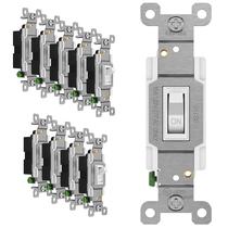 Interruptor de luz de alternância ENERLITES 88115L-W-10PCS 15A 120-277VAC Interruptor de luz de alternância ENERLITES 88115L-W-10PCS 15A 120-277VAC