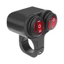 Interruptor De Luz De Farol De Motocicleta À Prova d'Água Em Liga De Alumínio 12V Para Guidão