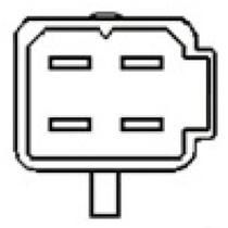 Interruptor de luz de freio Fiat Fiorino 2004 a 2015 3-RHO