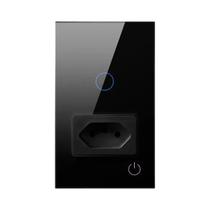 Interruptor De Luz De Painel De Vidro Inteligente 10A 16A Soquete WiFi Compatível Com Alexa Google