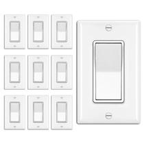 Interruptor de luz de parede BESTTEN 3-Way Decorator 15A 120V branco Interruptor de luz de parede BESTTEN 3-Way Decorator 15A 120V branco