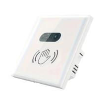 Interruptor De Luz De Parede Com Sensor IR Sem Toque 220V 110V Painel De Vidro Para Energia Elétrica Interruptor De Luz De Parede Com Sensor IR Sem Toque 220V 110V Painel De Vidro Para Energia Elétrica