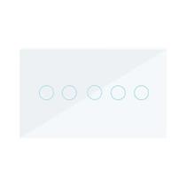 Interruptor De Luz De Parede Inteligente WiFi 4/5/6 Gang Com Painel De Vidro Touch Controle Remoto