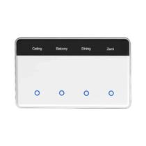 Interruptor De Luz De Parede Inteligente Zigbee 1 2 3 4 Gang Com Tela Horizontal Compatível Com O