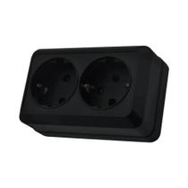 Interruptor De Luz De Parede Preto 1 Gangue 1 Via, Plástico Retardante De Chamas, Montagem