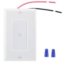 Interruptor de luz de toque WENGART de pólo único sem fio neutro branco Interruptor de luz de toque WENGART de pólo único sem fio neutro branco