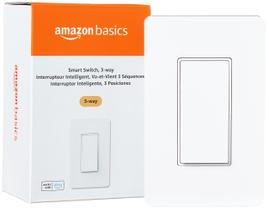 Interruptor de luz inteligente Amazon Basics 3-Way funciona com Alexa