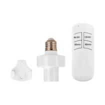 Interruptor De Luz Inteligente Com Controle Remoto E27 LED Sem Fio Com Temporizador Base Para