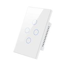 Interruptor De Luz Inteligente Com Controle Remoto Por Voz ZigBee Sensor De Toque Na Parede 1/2/3/4 Interruptor De Luz Inteligente Com Controle Remoto Por Voz ZigBee Sensor De Toque Na Parede 1/2/3/4