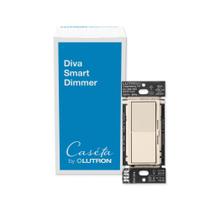 Interruptor de luz inteligente com dimmer Lutron Diva para iluminação Caseta