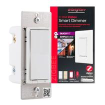 Interruptor de luz inteligente Enbrighten Zigbee Dimmer branco e amêndoa Interruptor de luz inteligente Enbrighten Zigbee Dimmer branco e amêndoa