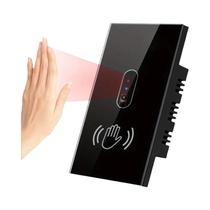 Interruptor De Luz Inteligente Infravermelho Montado Na Parede Da UE Com Sensor IR Painel De Vidro