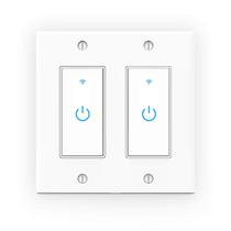 Interruptor de luz inteligente Lesim 2 Gang WiFi Touch Wall Interruptor de luz inteligente Lesim 2 Gang WiFi Touch Wall
