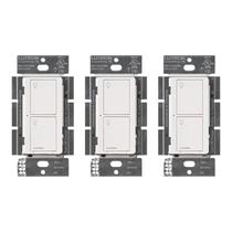 Interruptor de luz inteligente Lutron Caseta Original 6A, pacote com 3, branco