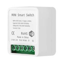 Interruptor De Luz Inteligente Mini WiFi 16A DIY Com Controle Bidirecional Tuya Smartlife, Automação