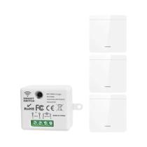 Interruptor De Luz Inteligente Sem Fio 433MHz 1/2/3 Gangues 10A 110V 220V Painel De Parede Com
