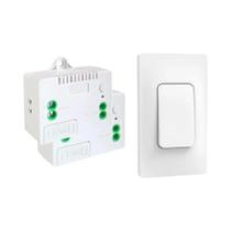 Interruptor De Luz Inteligente Sem Fio Autoalimentado RF 433mhz Controle Remoto Kinetic 1-Gang