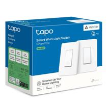 Interruptor de luz inteligente TP-Link Tapo Matter Voice Control, pacote com 2 unidades Interruptor de luz inteligente TP-Link Tapo Matter Voice Control, pacote com 2 unidades
