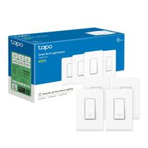 Interruptor de luz inteligente TP-Link Tapo S500, pólo único, branco, pacote com 4 Interruptor de luz inteligente TP-Link Tapo S500, pólo único, branco, pacote com 4