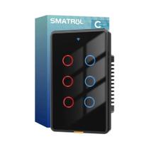 Interruptor De Luz Inteligente Tuya WiFi Sem Fio RF433 US 110-240V 6 Canais Com Temporizador E