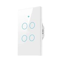 Interruptor De Luz Inteligente Wi-Fi Bluetooth Com Painel Americano Sem Fio Neutro, Compatível Com O