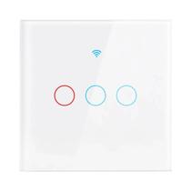 Interruptor de Luz Inteligente Wi-Fi Tuya - Painel de Toque, Controle por Voz Alexa