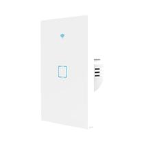 Interruptor De Luz Inteligente WiFi 1/2/3 Gang EU Sem Fio Neutro Necessário Controle Pelo APP