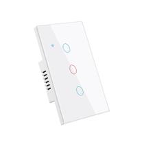 Interruptor de luz inteligente WiFi Lsliangmei 3 teclas RF433 sem neutro