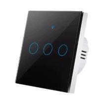 Interruptor De Luz Inteligente WiFi Tuya Alexa Sem Fio Neutro RF433Mhz Sensor De Toque Remoto Sem