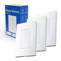Interruptor de Luz Inteligente Wyze WiFi (2,4 GHz) - Pacote com 3 Unidades - Branco