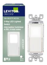 Interruptor de luz Leviton R72-05613-0WS 15 A branco