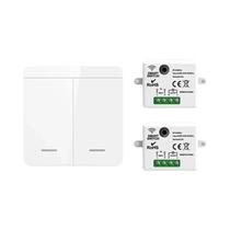 Interruptor De Luz Mini Sem Fio RF433MHz Com Controle Remoto, Painel De Botão Transmissor De Parede