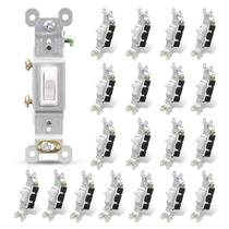 Interruptor de luz seletor ELEGRP 15A 120V AC com aterramento automático (pacote com 20) Interruptor de luz seletor ELEGRP 15A 120V AC com aterramento automático (pacote com 20)