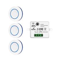 Interruptor de Luz Sem Fio 10A 433MHz - Botão Redondo com Controle Remoto Interruptor de Luz Sem Fio 10A 433MHz - Botão Redondo com Controle Remoto