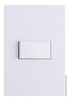 Interruptor de luz Simples apagador Branco Recta Gloss Blux