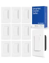 Interruptor de luz Smart Dimmer ELEGRP DTR10, Wi-Fi de 2,4 GHz, pacote com 10